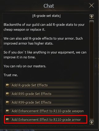 enchant armor r110 lineage 2 godarmor r110 enhanced dark