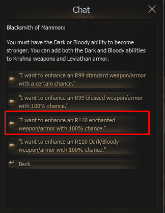 enchant armor r110 lineage 2 godarmor r110 enhanced dark